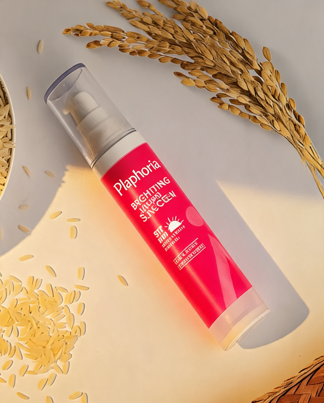 קרם הגנה מינרלי SPF65 עם תמצית אורז להבהרה